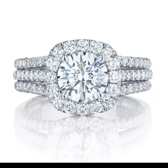 925 Sterling Sl  lab created diamond. - Picture 4 of 6